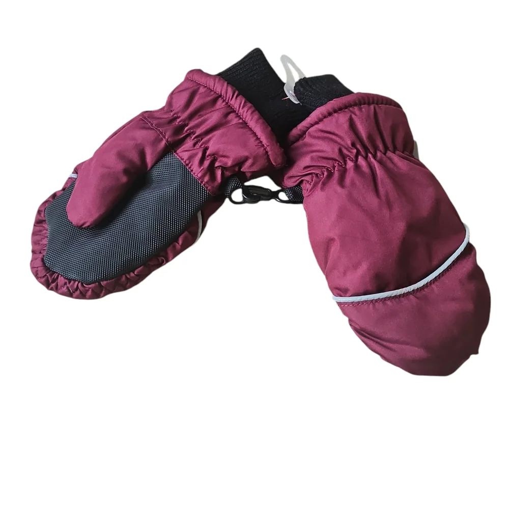 Toddler Girls' Snowplay Mittens - Cat & Jack Maroon